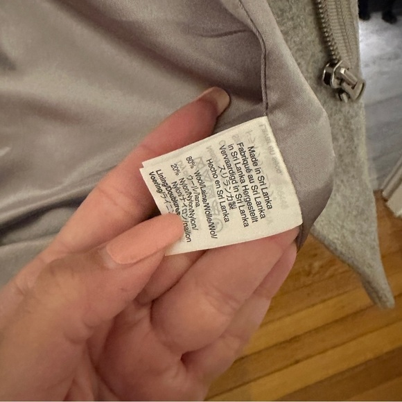 NWOT J. Crew Cocoon Coat in Italian Stadium-Cloth Wool Heather Gray size 14 - Picture 7 of 8